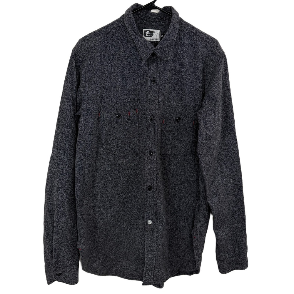 Engineered Garments Shirt Mens XL Gray Button Up 2 Pocket Chore Workwear NYC